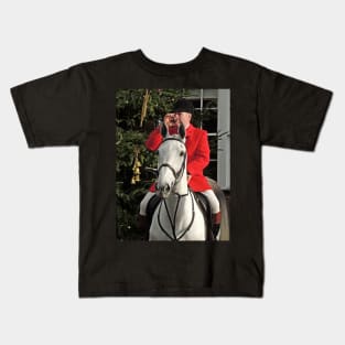 On A White Horse Kids T-Shirt